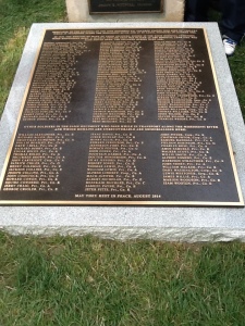Monument naming the U.S. 56th Colored Troops buried at Jefferson Barracks National Cemetery.